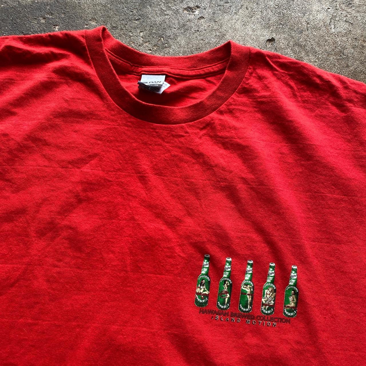 Red ‘Island Motion’ beer t-shirt