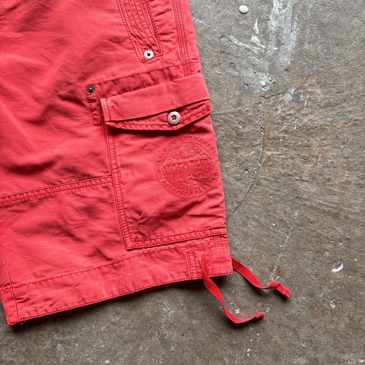 00s Red Napapjiri cargo shorts