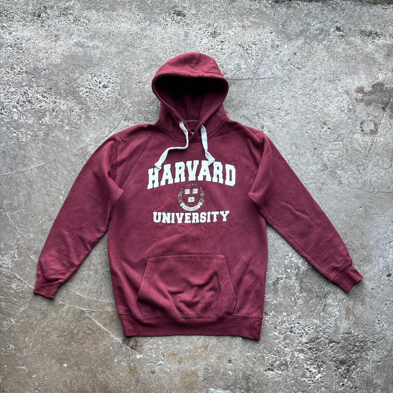 Burgundy Harvard University hoody