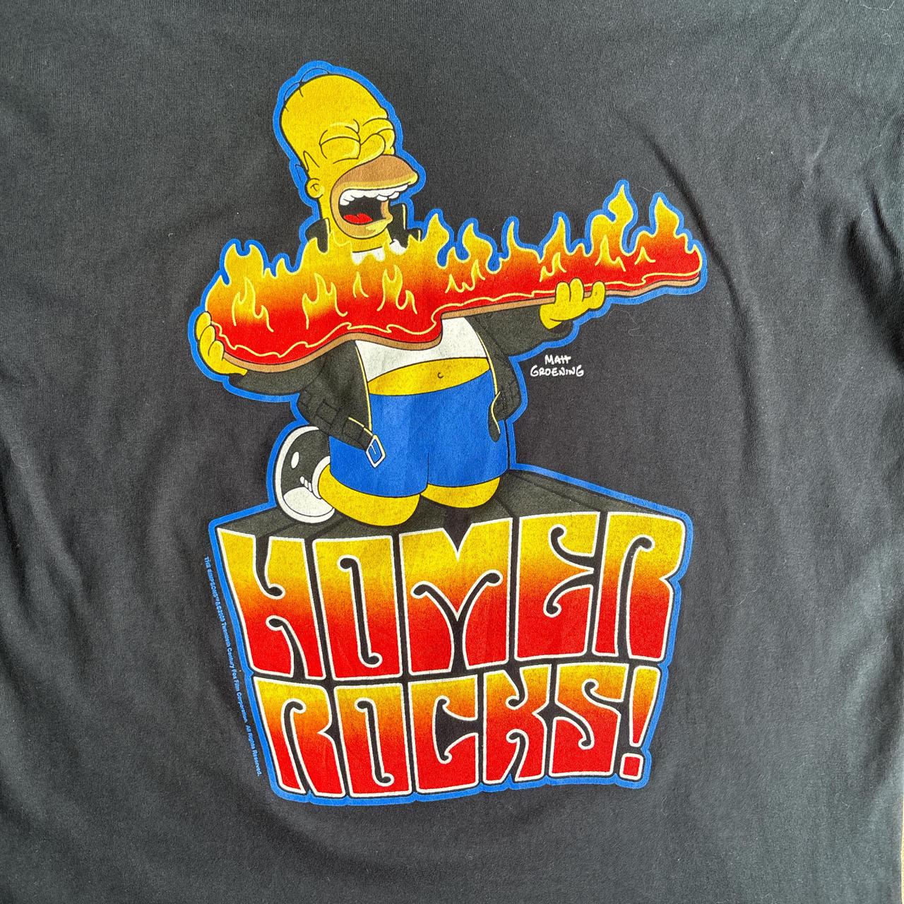 Black Gildan ‘Homer Rocks’ T-Shirt