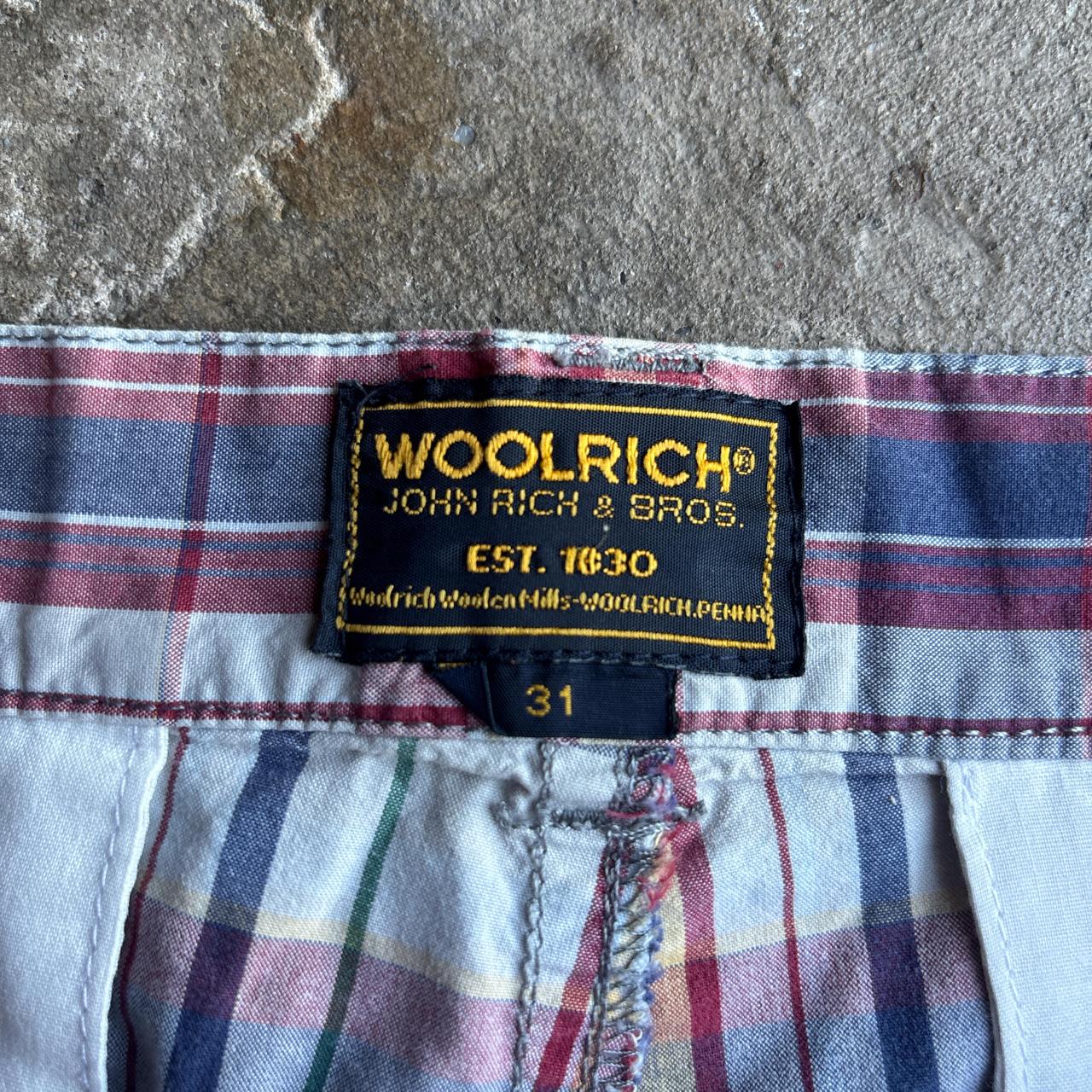 Multi-Coloured Checkered Woolrich Chino Shorts
