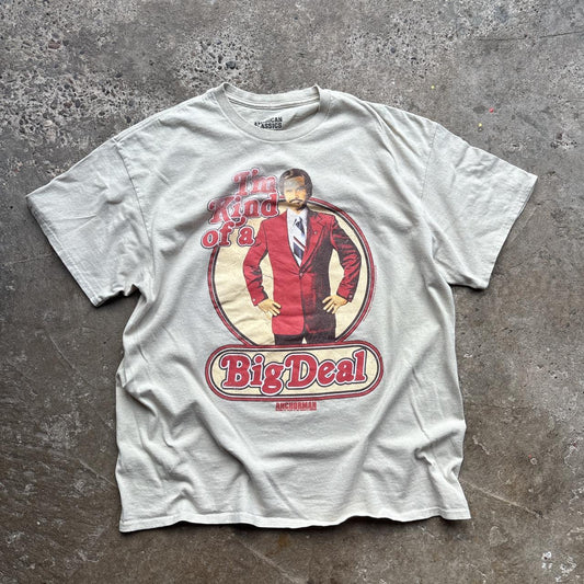 Cream Anchorman promotional tee