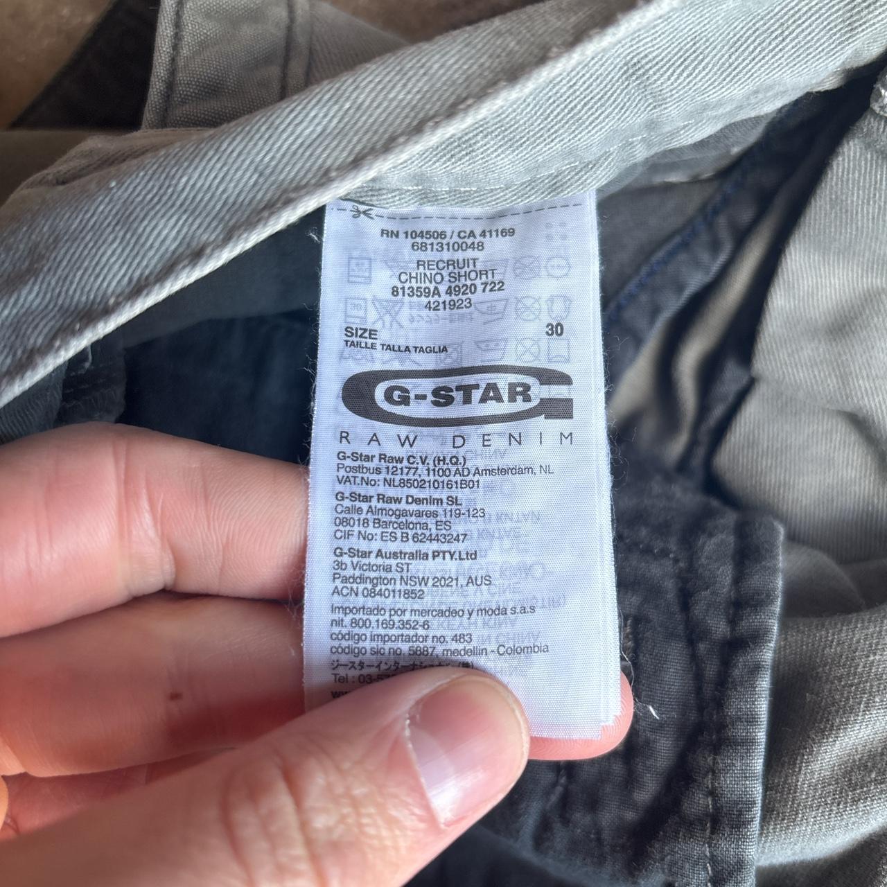 Grey G-STAR Slim Chino Shorts