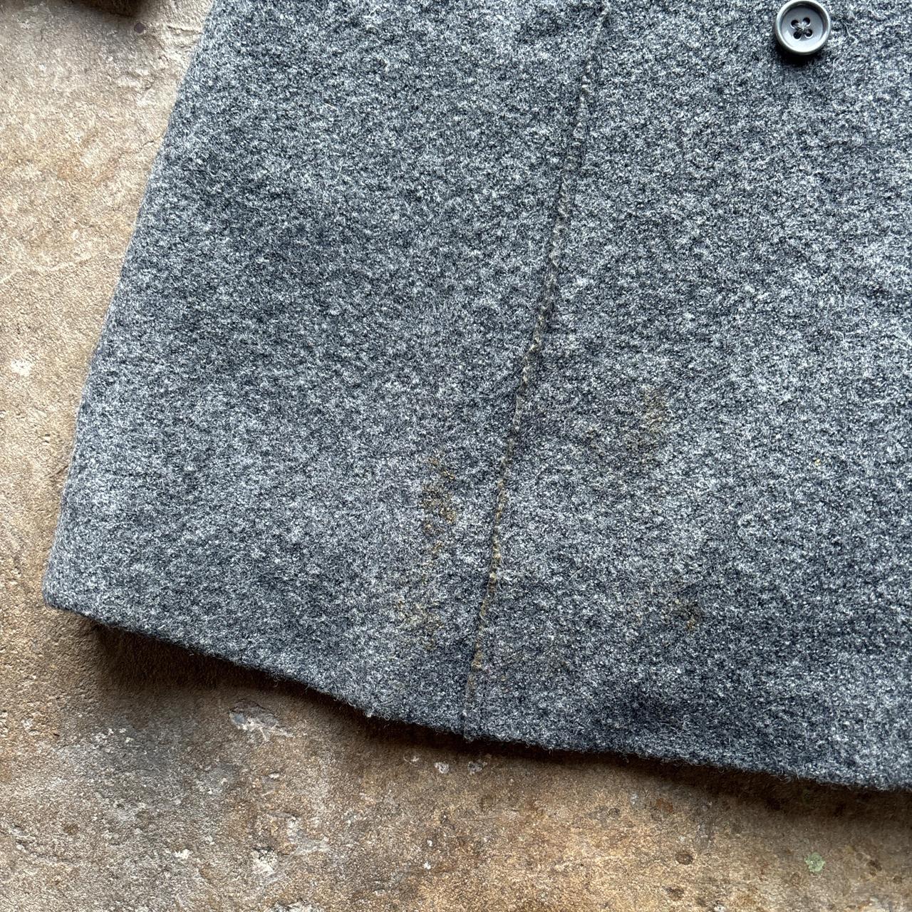 Vintage Grey DKNY wool blend peacoat with double breasted buttons