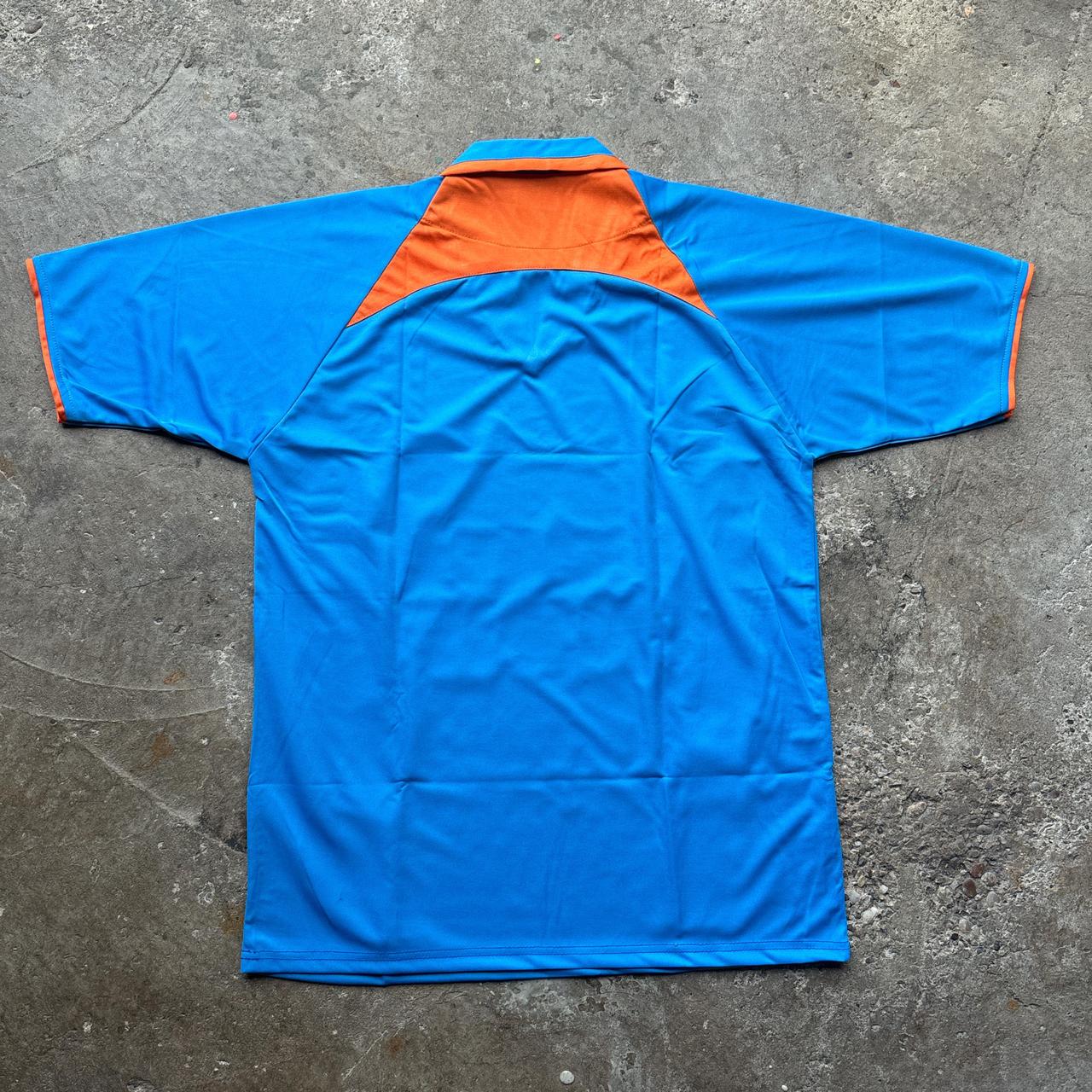 Vintage India Cricket Shirt in blue and orange