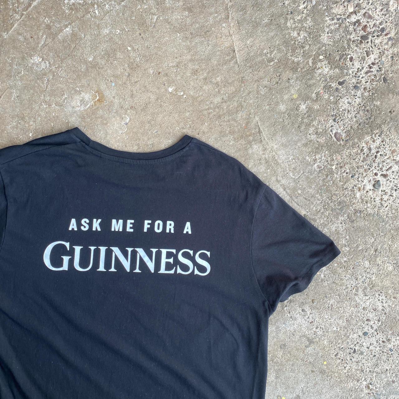 Black Graphic Guinness T-Shirt - XL