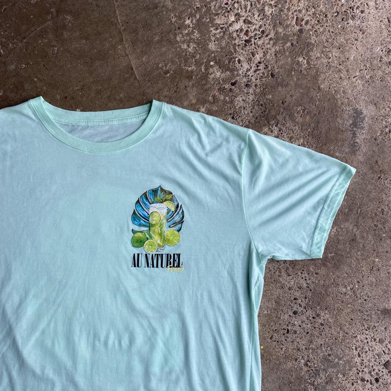 Blue Graphic Bar T-Shirt - 2XL