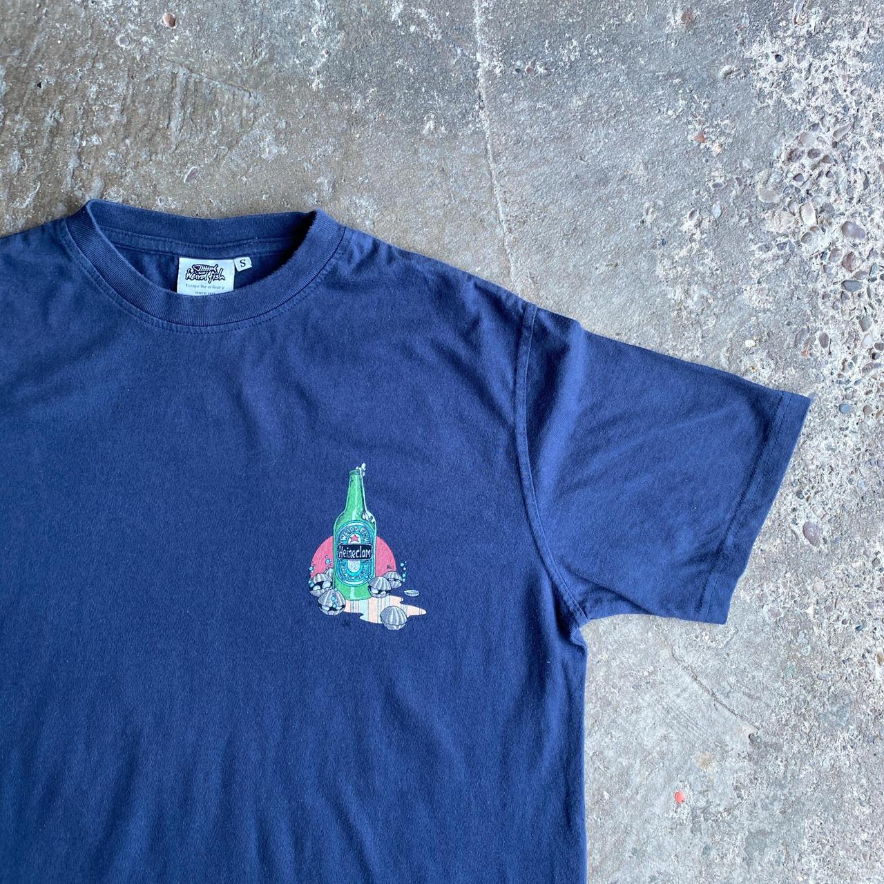 Navy Weird Fish Beer Graphic T-Shirt
