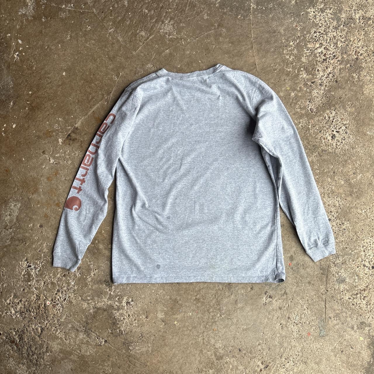 Grey Long-Sleeve Carhartt T-Shirt - L (women’s)