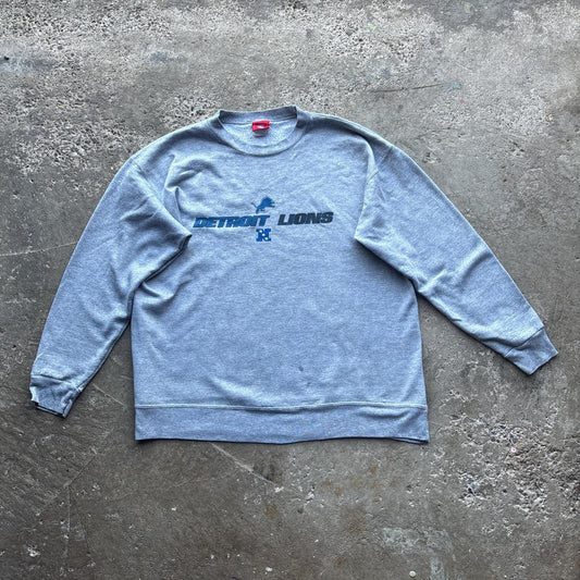 Grey Detroit Lions NFL Sweatshirt - XL