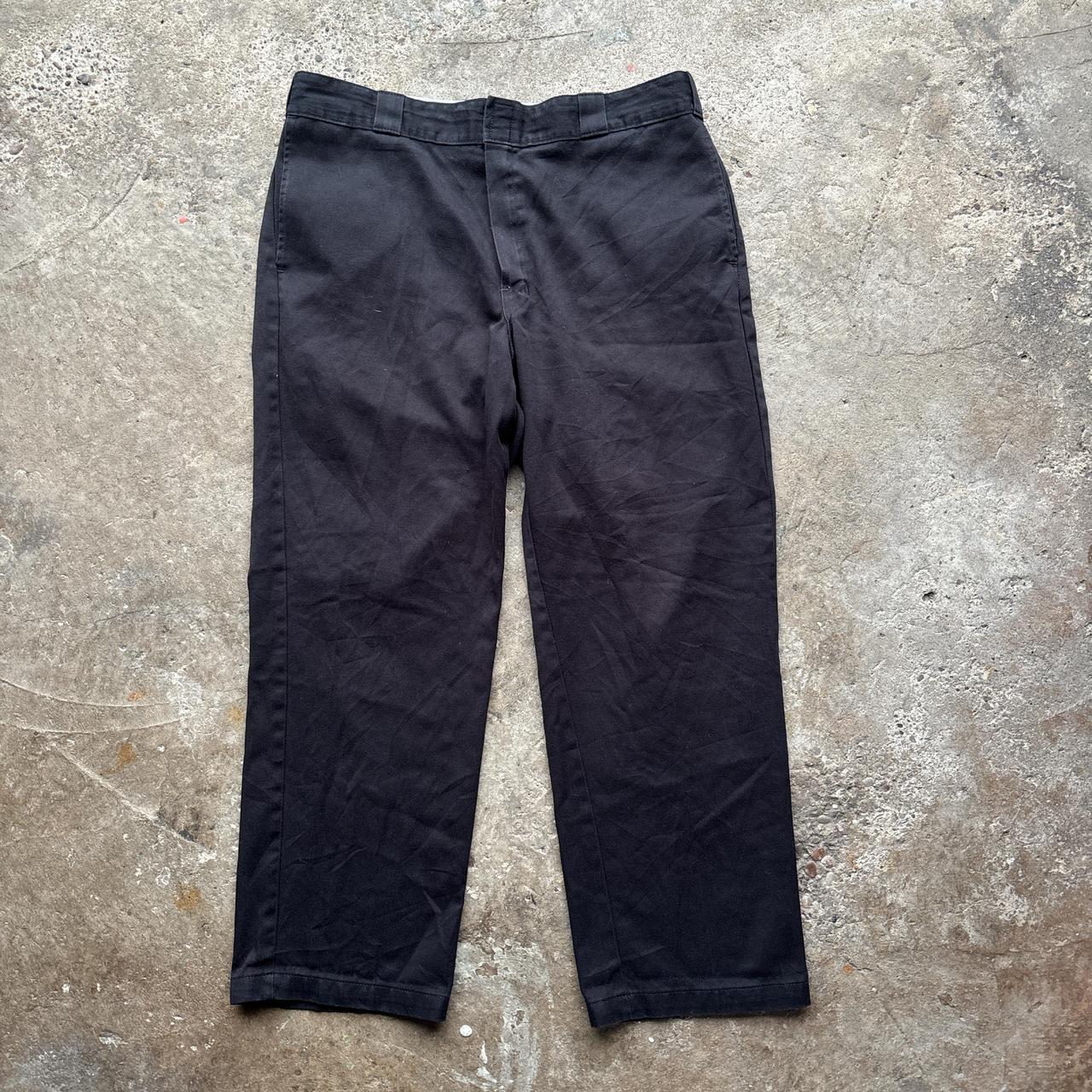 Black Dickies 874 straight leg cotton trousers