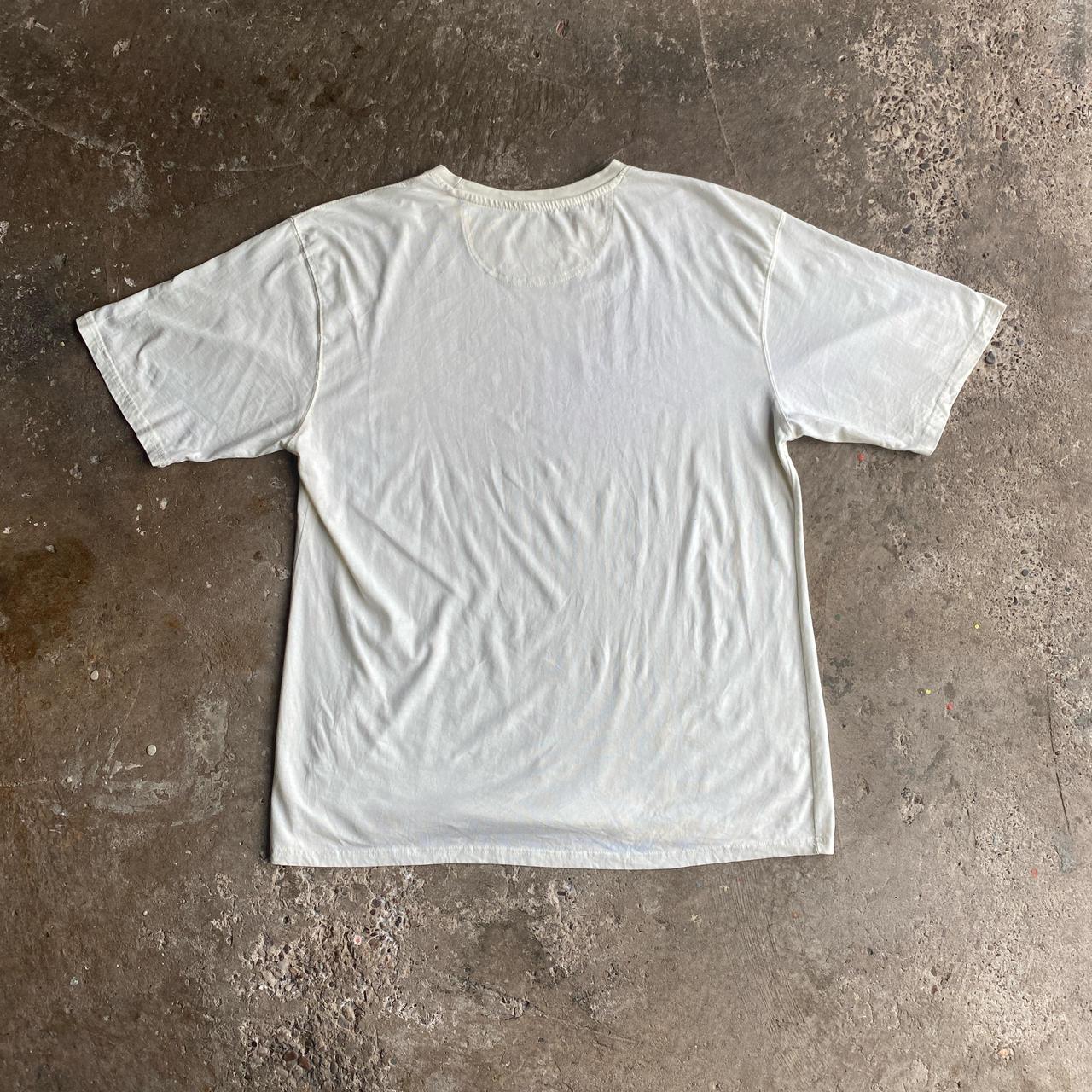 White/Cream Graphic Bar T-Shirt - 2XL