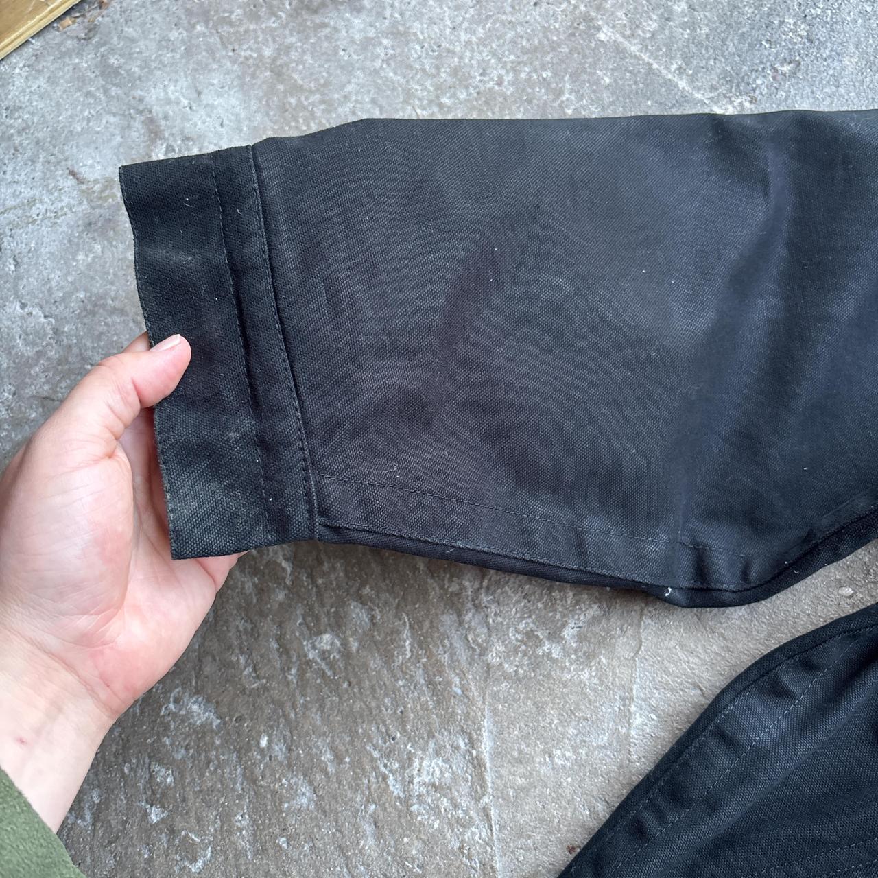 Black workwear jacket with corduroy collar - XXXL