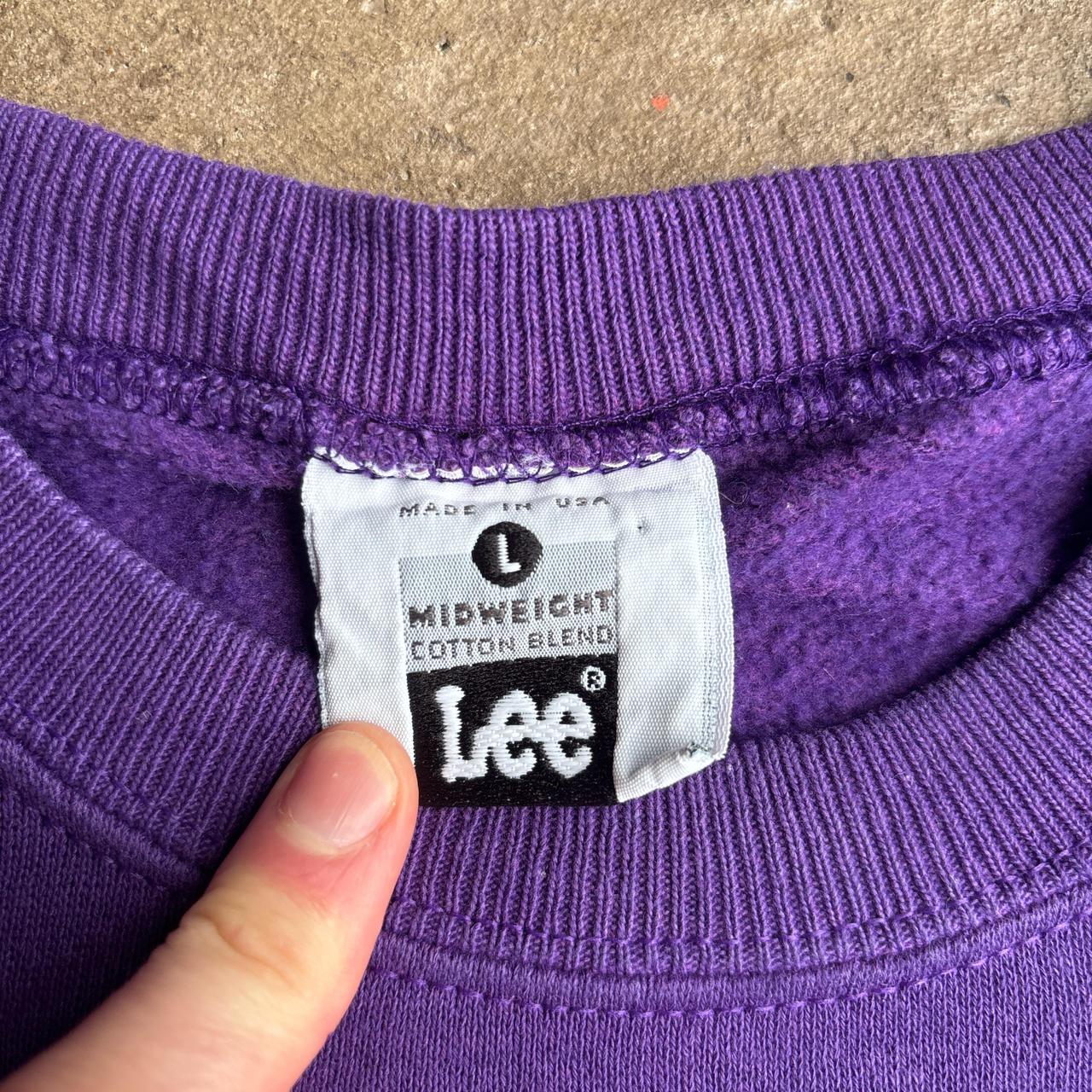Vintage Purple Lee Sweatshirt- L