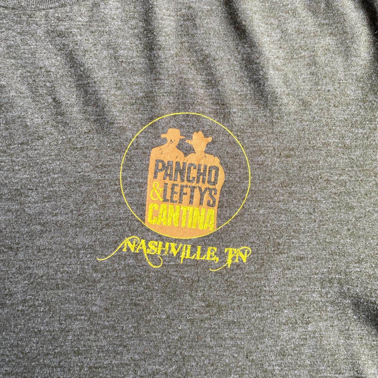 Khaki Green Graphic Nashville Bar T-Shirt - L