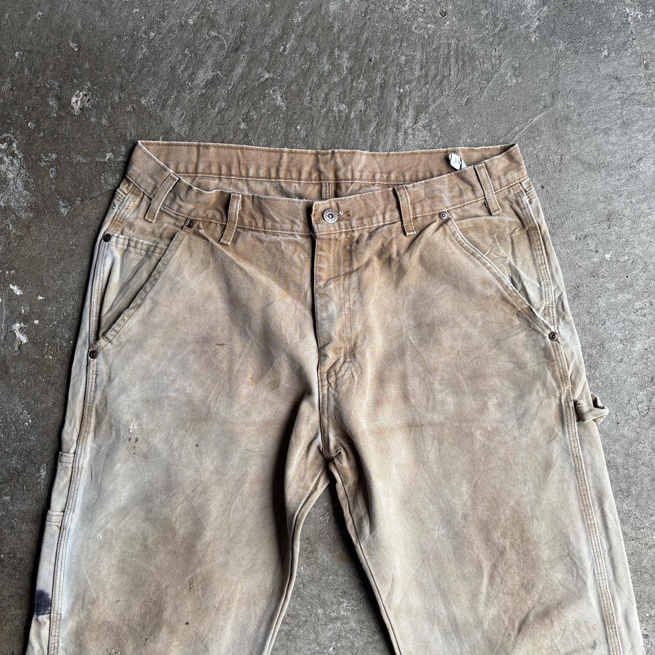 Washed Tan Dickies Carpenter Pants/Trousers
