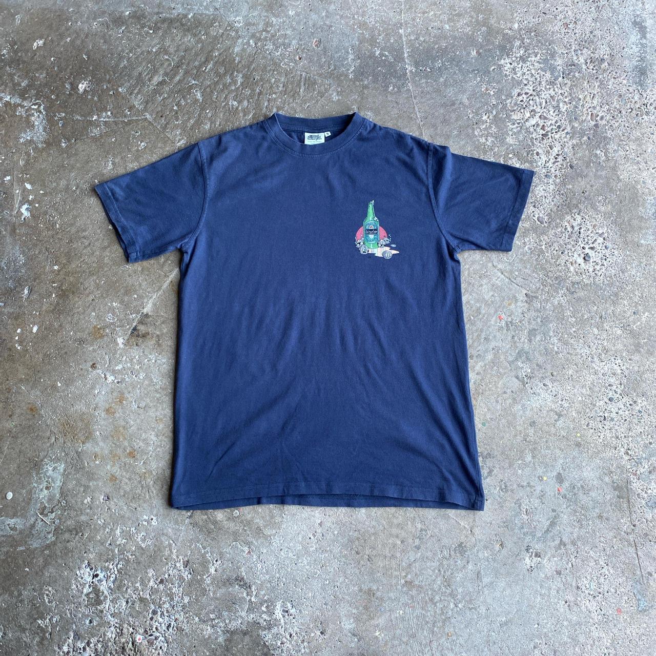Navy Weird Fish Beer Graphic T-Shirt