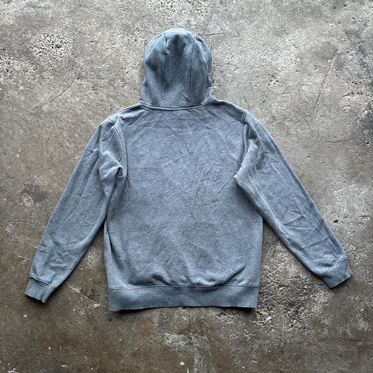 Grey Russell Athletic hoody with embroidered spell out logo