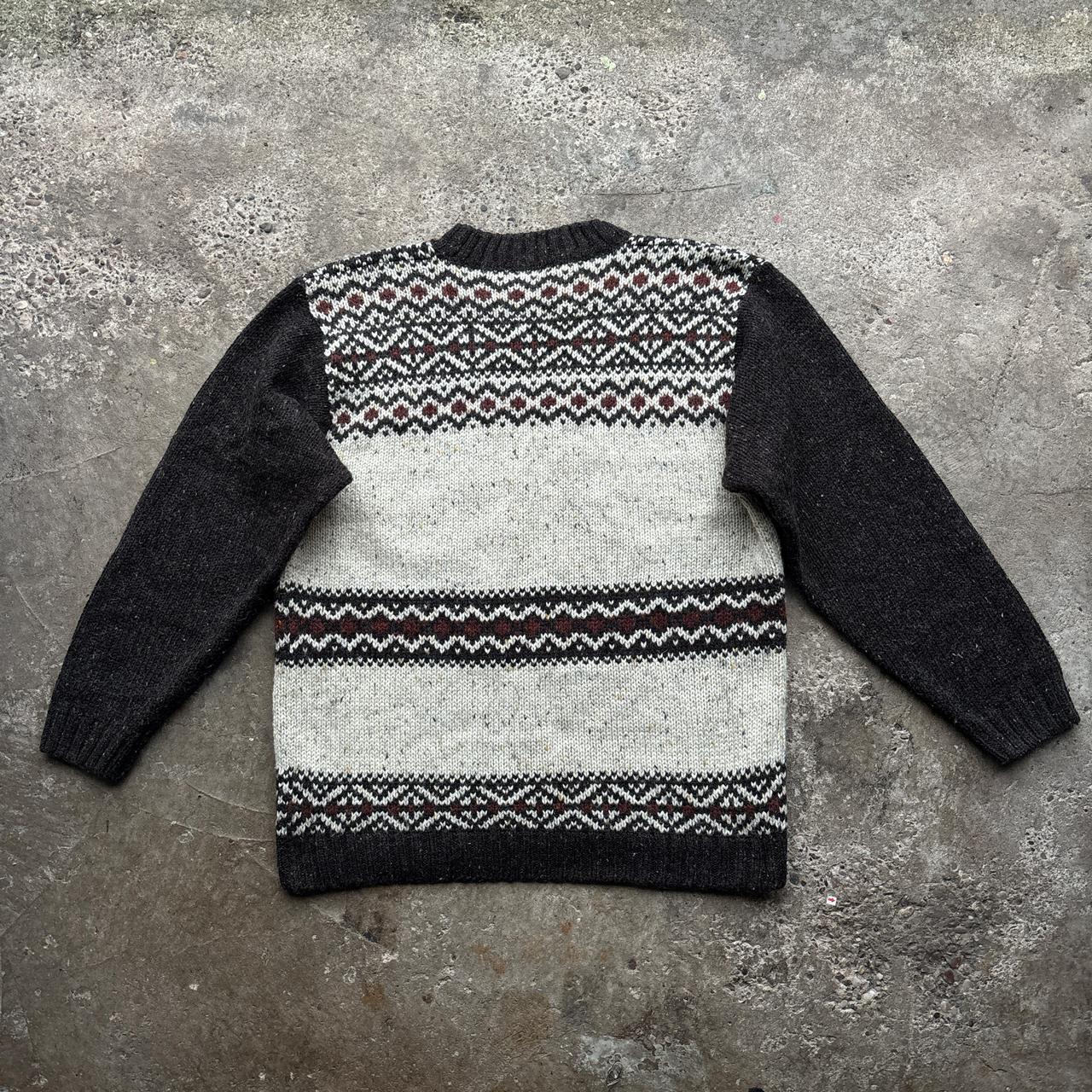 Vintage cream knitted wool jumper