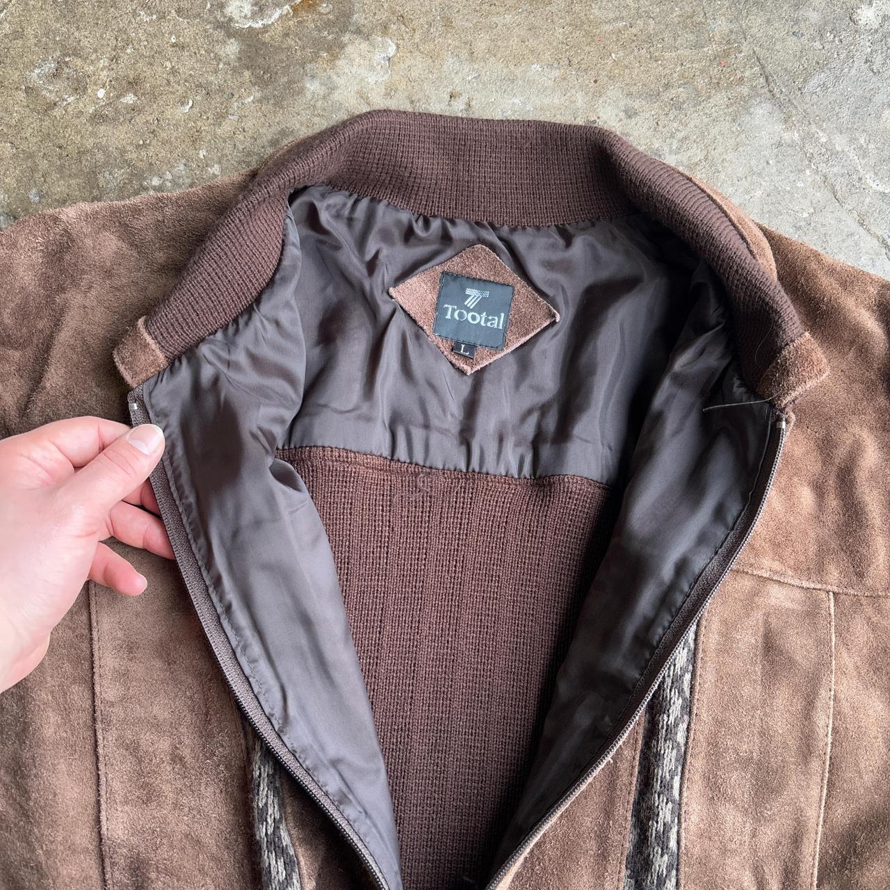 70s Tootal Brown suede leather jacket