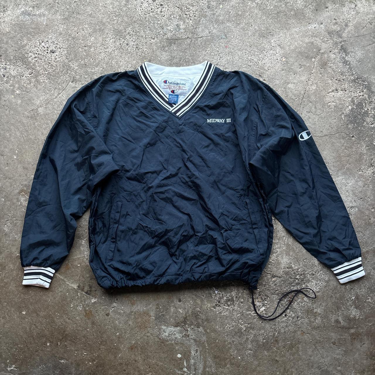 90s Navy Champion windbreaker sweatshirt