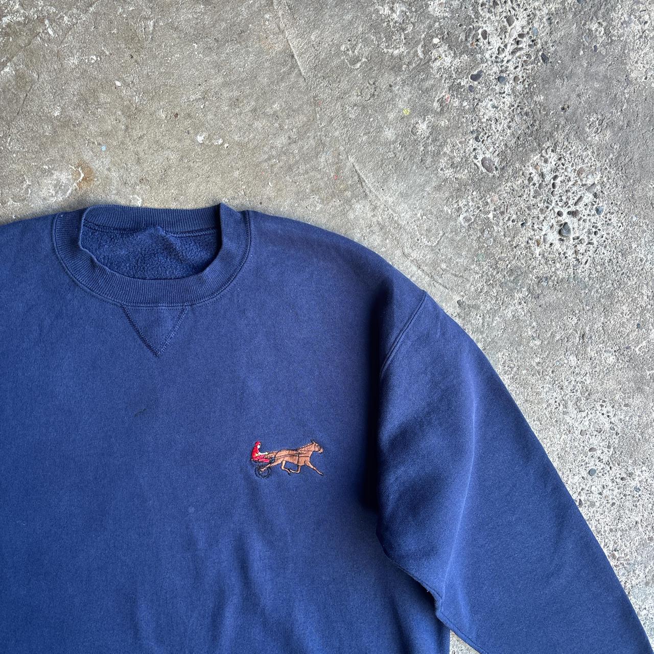 Blue Crewneck Russell Athletic Sweatshirt - XL