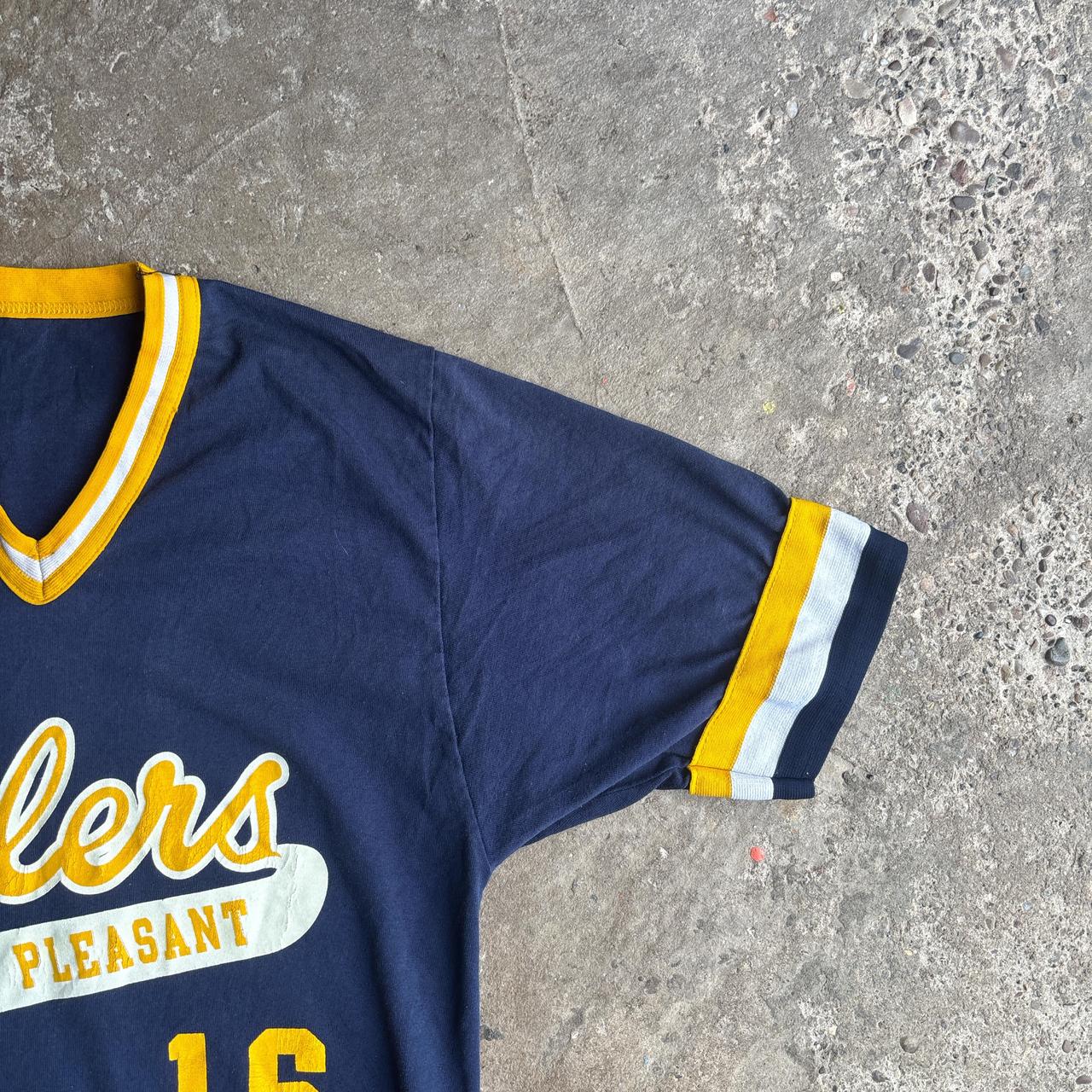 Vintage Navy Baseball Style T-Shirt
