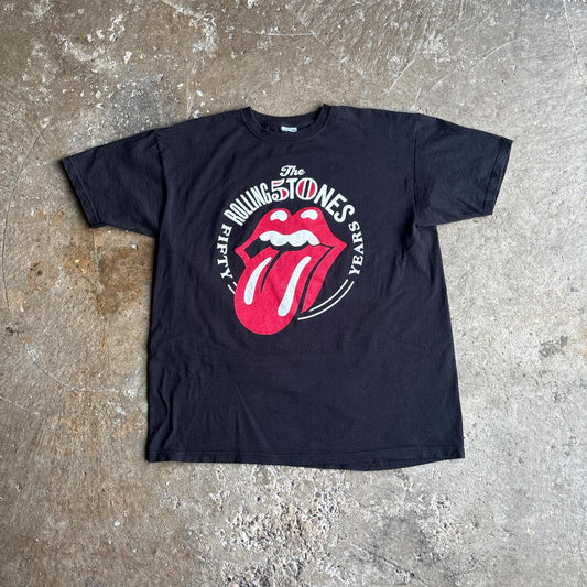 Black Rollings Stones 50th Anniversary T-Shirt