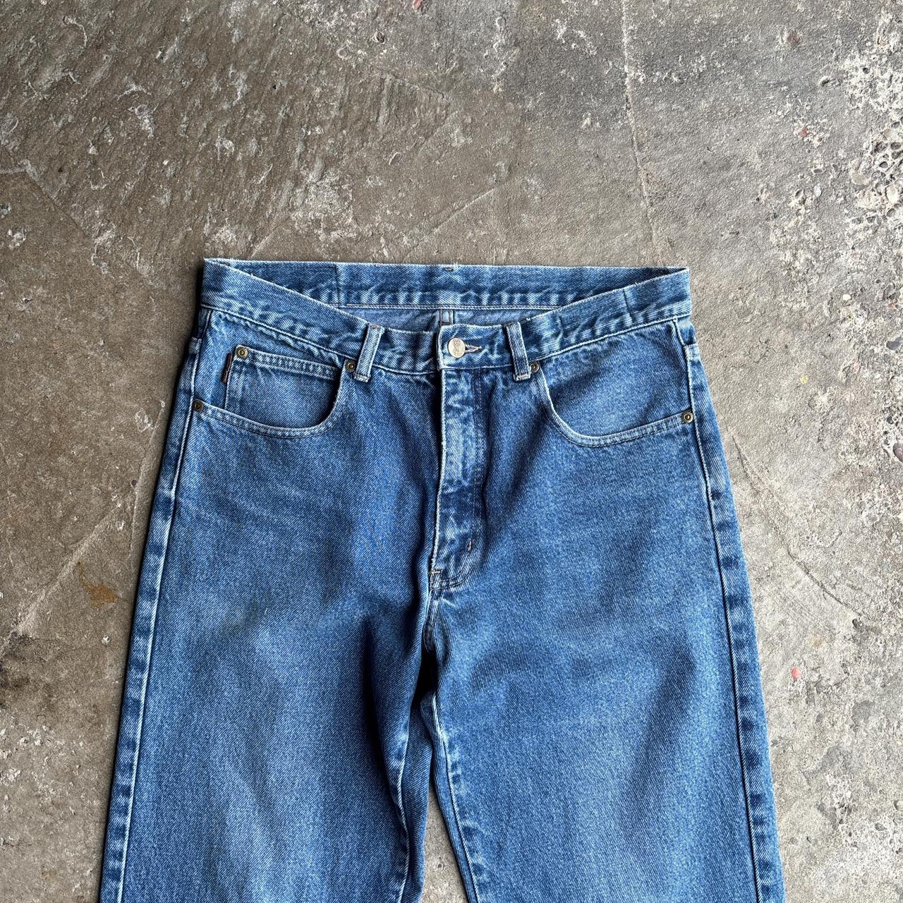 Blue Straight Fit YSL Denim Jeans