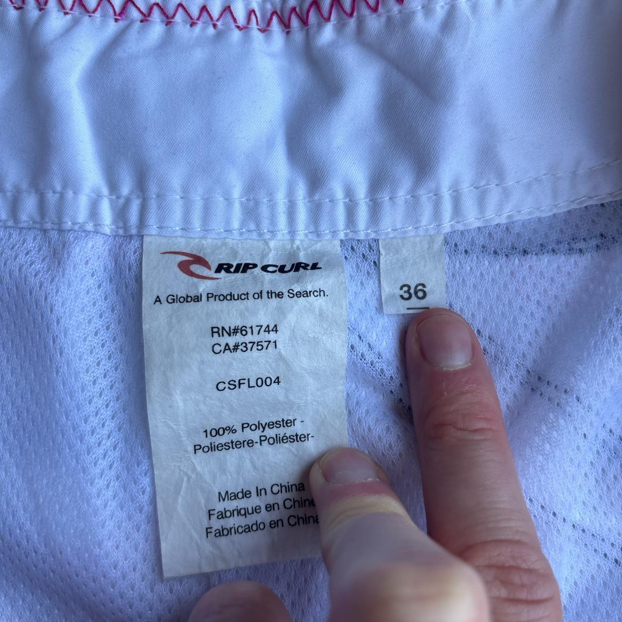 White & Pink Rip Curl Board Shorts