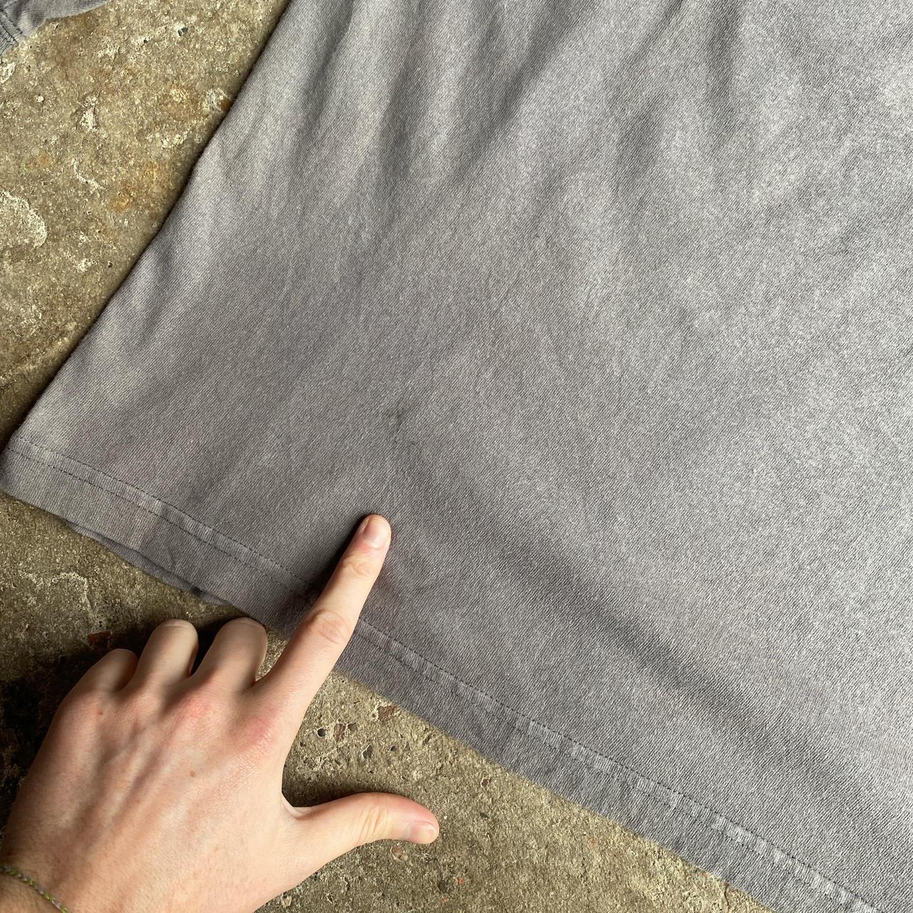 Grey Carhartt Long-Sleeve Single Pocket T-Shirt - XL