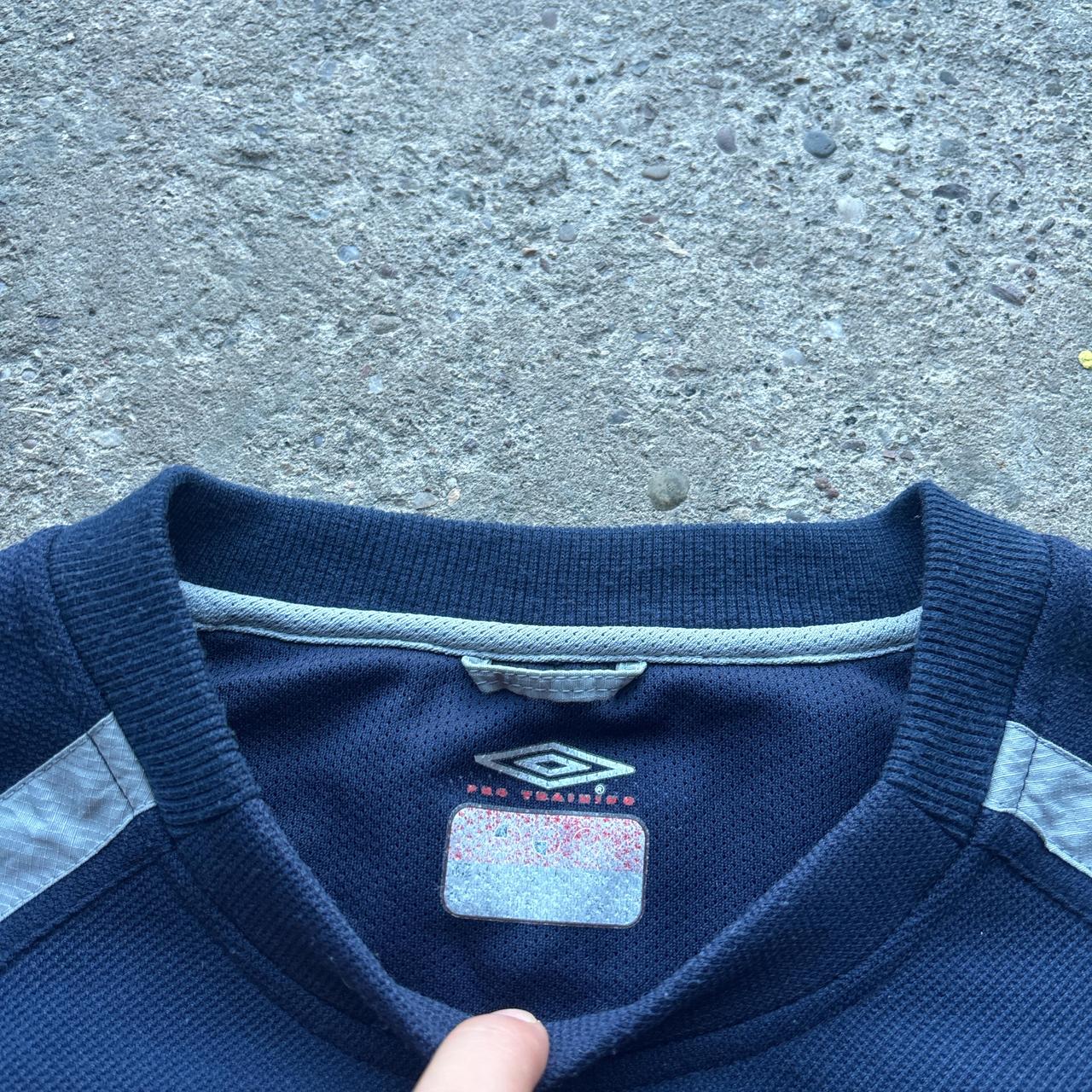 00s Navy Umbro Pr Training England Sweatshirt - XL