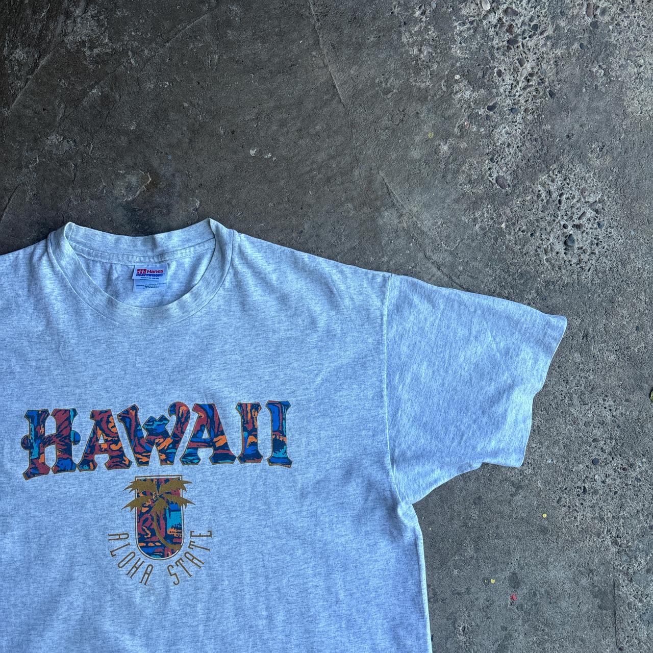 Grey Hawaii Graphic T-Shirt