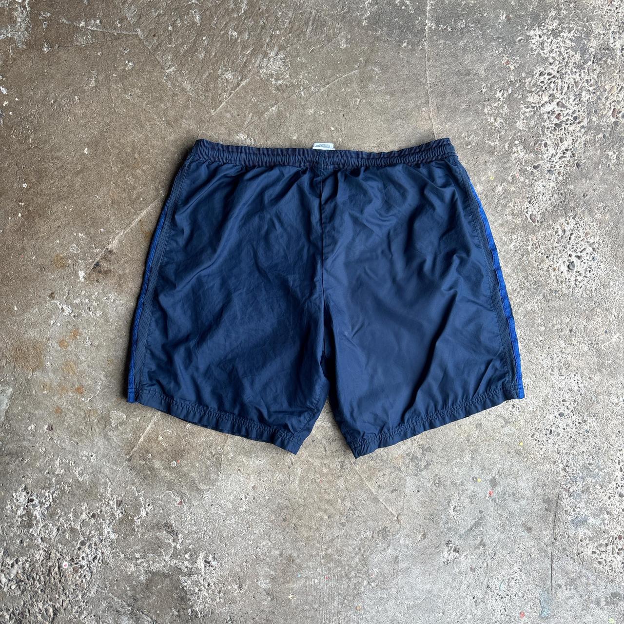 Blue Adidas Three Stripe Sportswear Shorts - XL