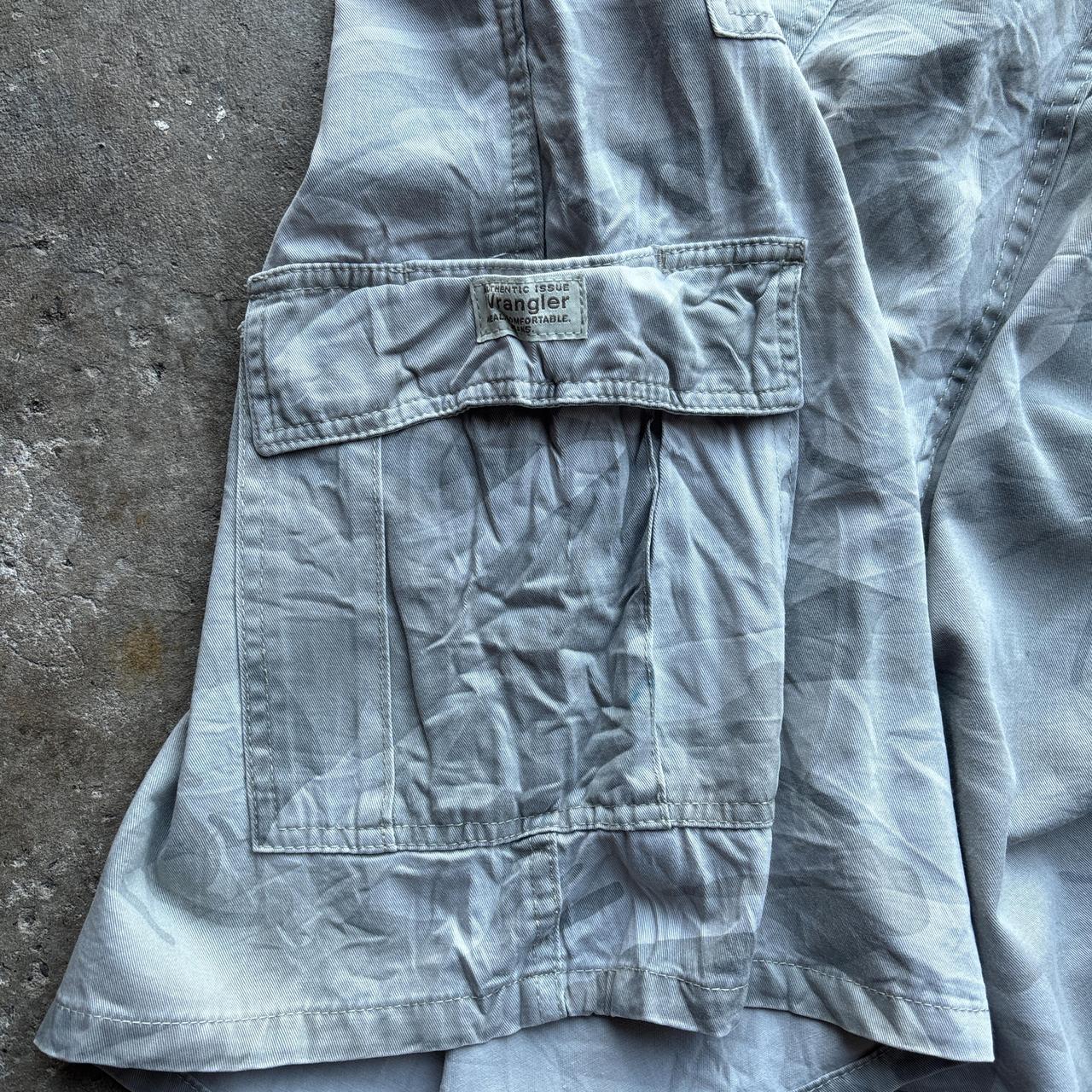 Grey Camo Wrangler shorts