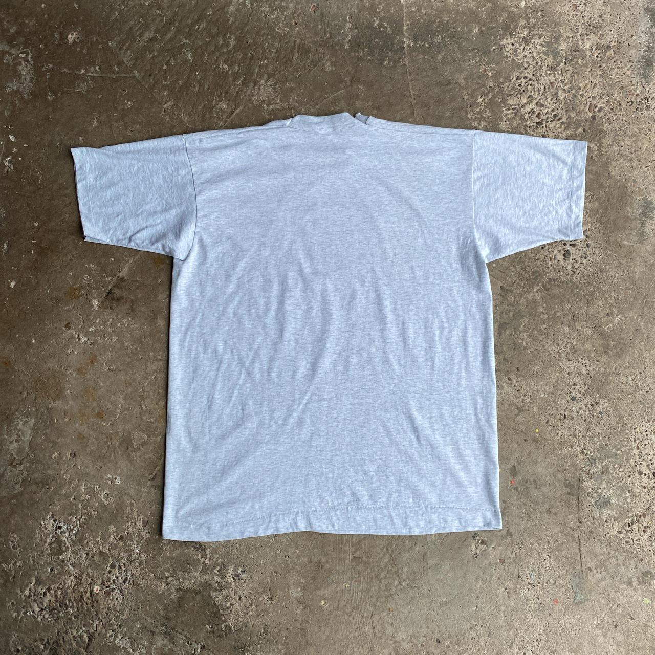 Grey Single Stitch Graphic Beer T-Shirt - XL
