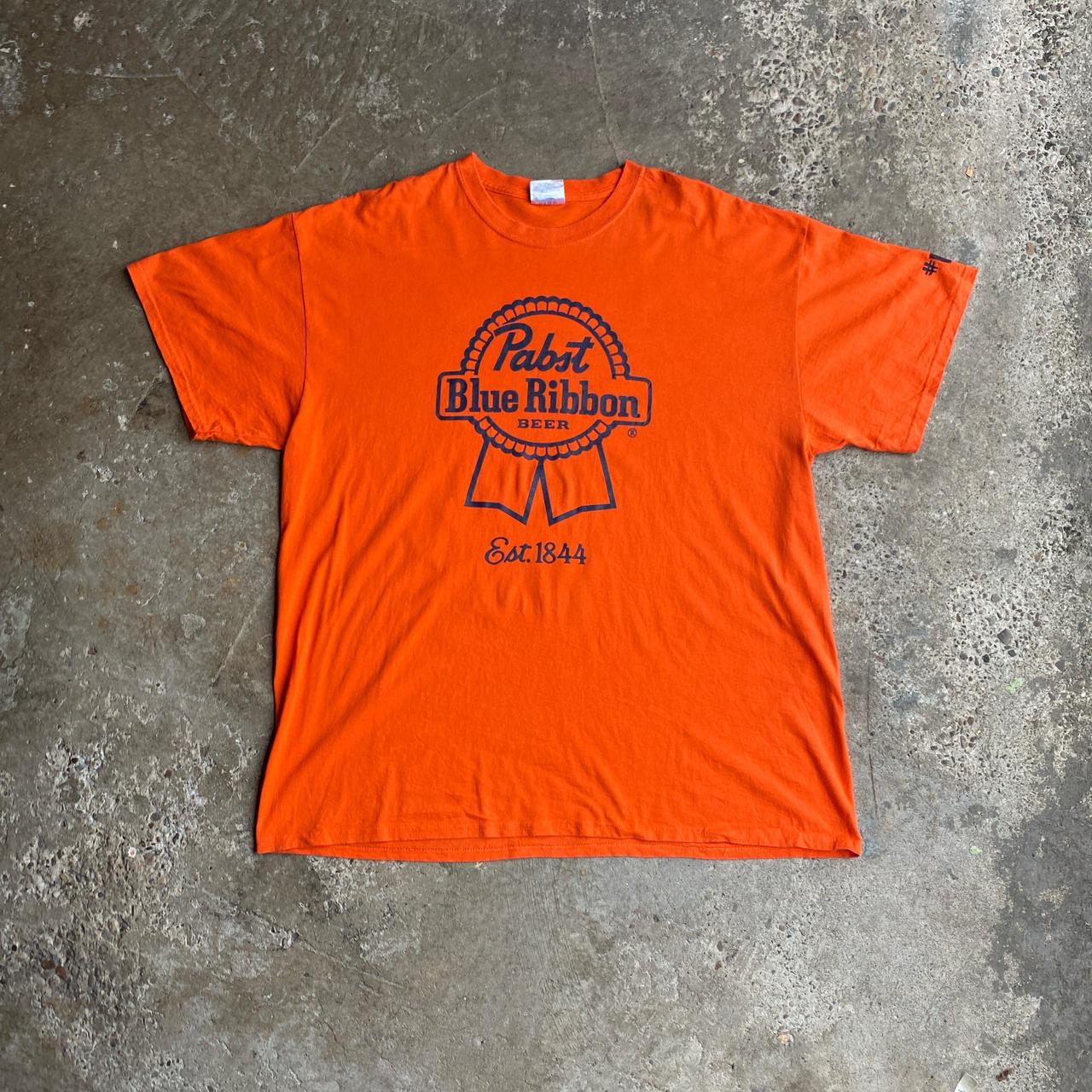 Orange Graphic ‘Booze Crew’ T-Shirt - 2XL