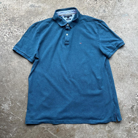Blue Tommy Hilfiger Polo Shirt - XL