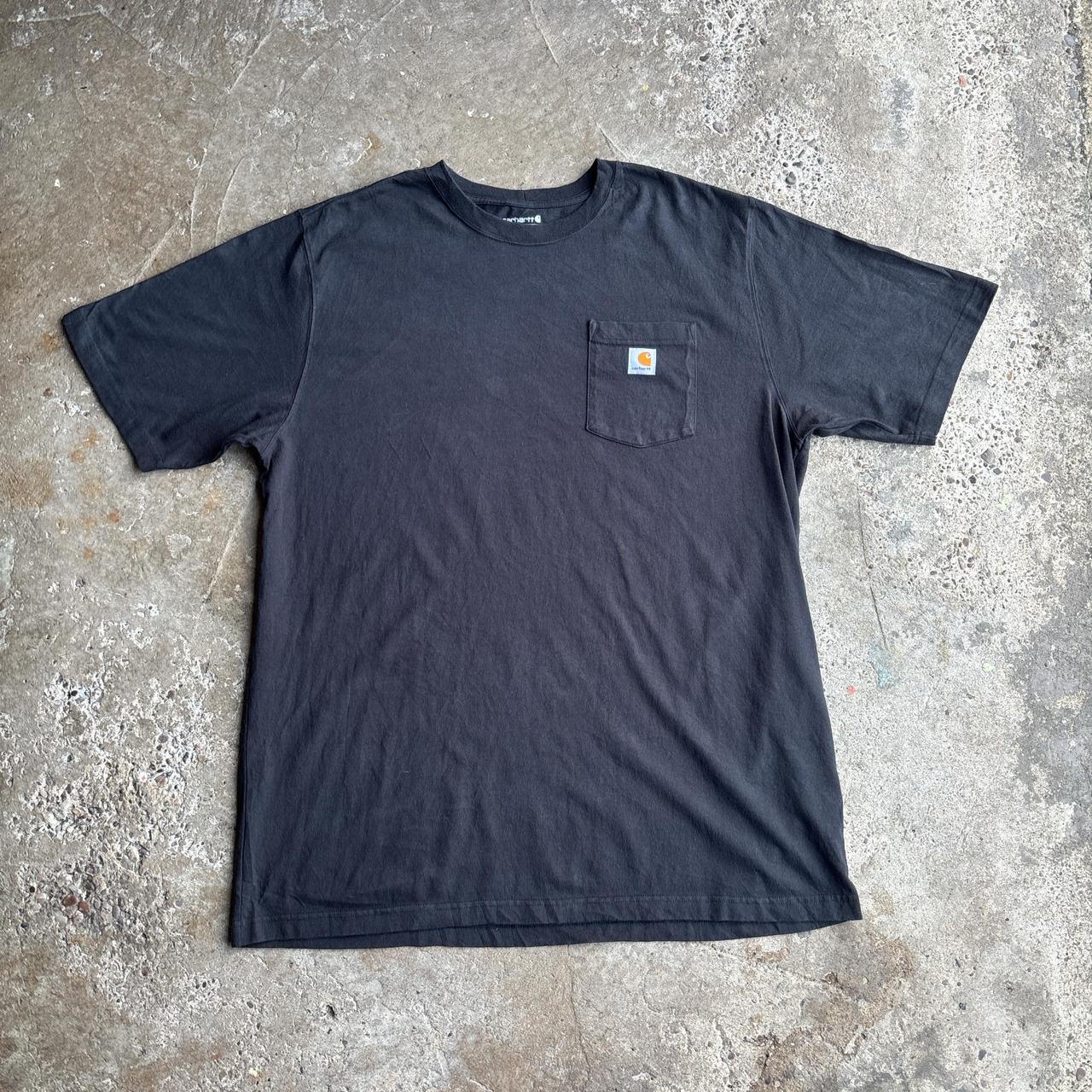 Black Carhartt Pocket T-Shirt w/ Back Graphic - XL