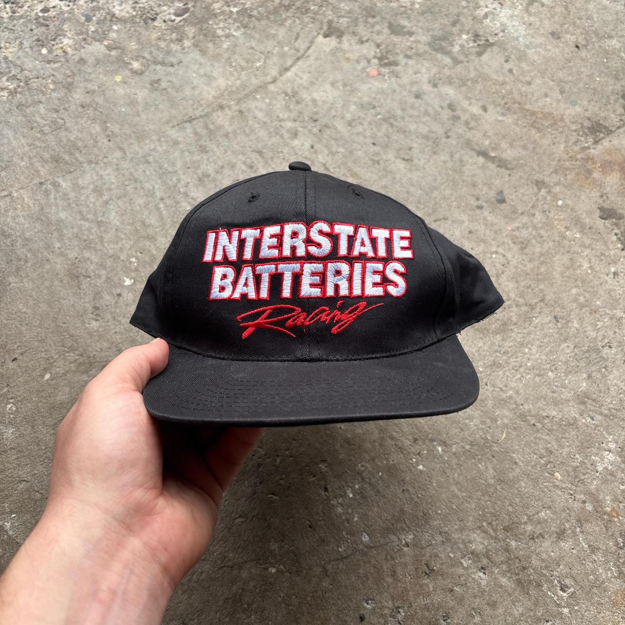 Vintage black cap with Racing design - OS