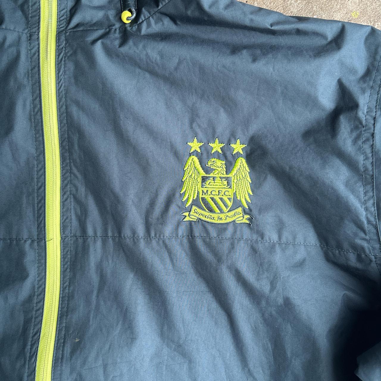 Green Manchester City Hooded Raincoat - 2XL