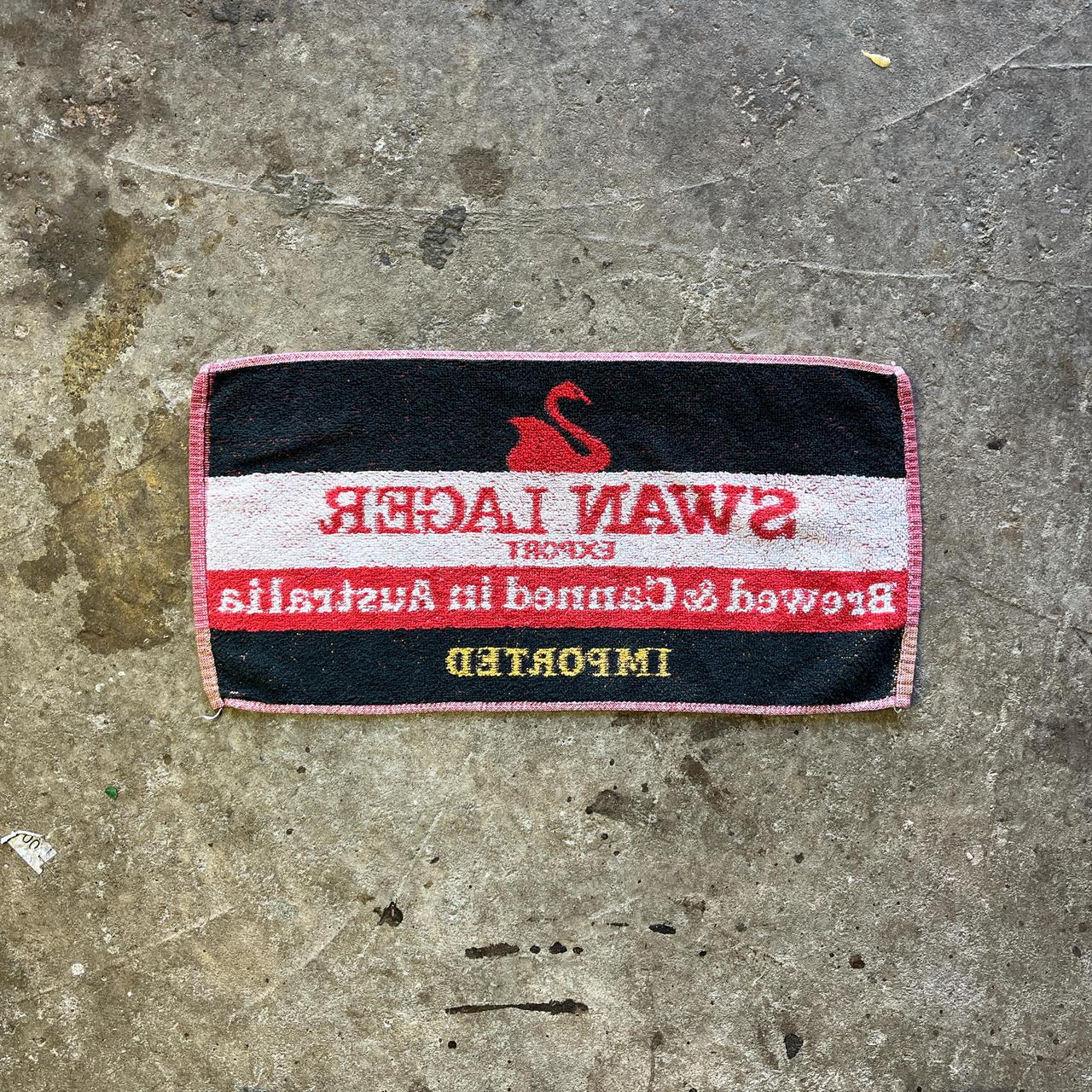 90s cotton ‘Swan Lager Export’ beer towel