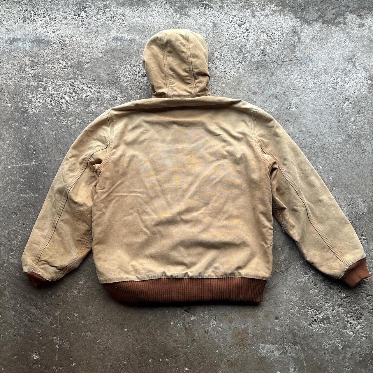 Tan Carhartt Hooded Workwear Jacket - XL