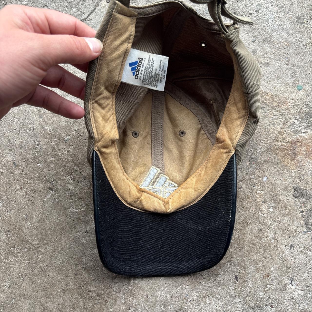 Vintage khaki and black Adidas baseball cap