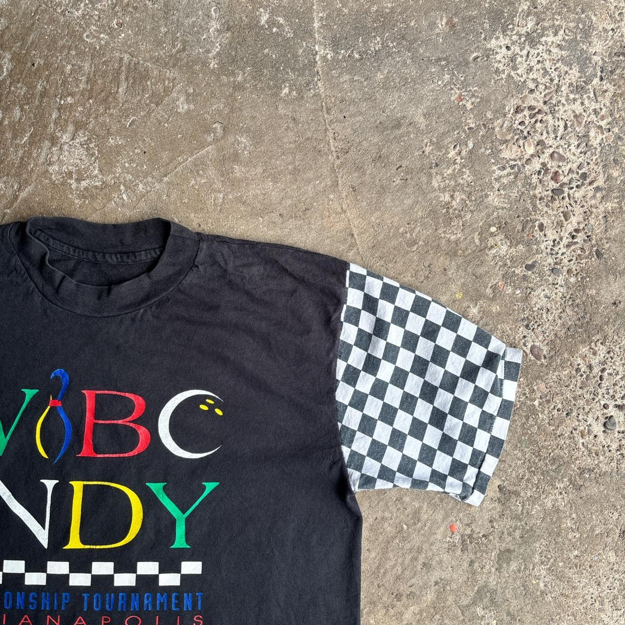 Black Vintage Bowling Single Stitch T-Shirt WIBC Indianapolis 1999 Championship