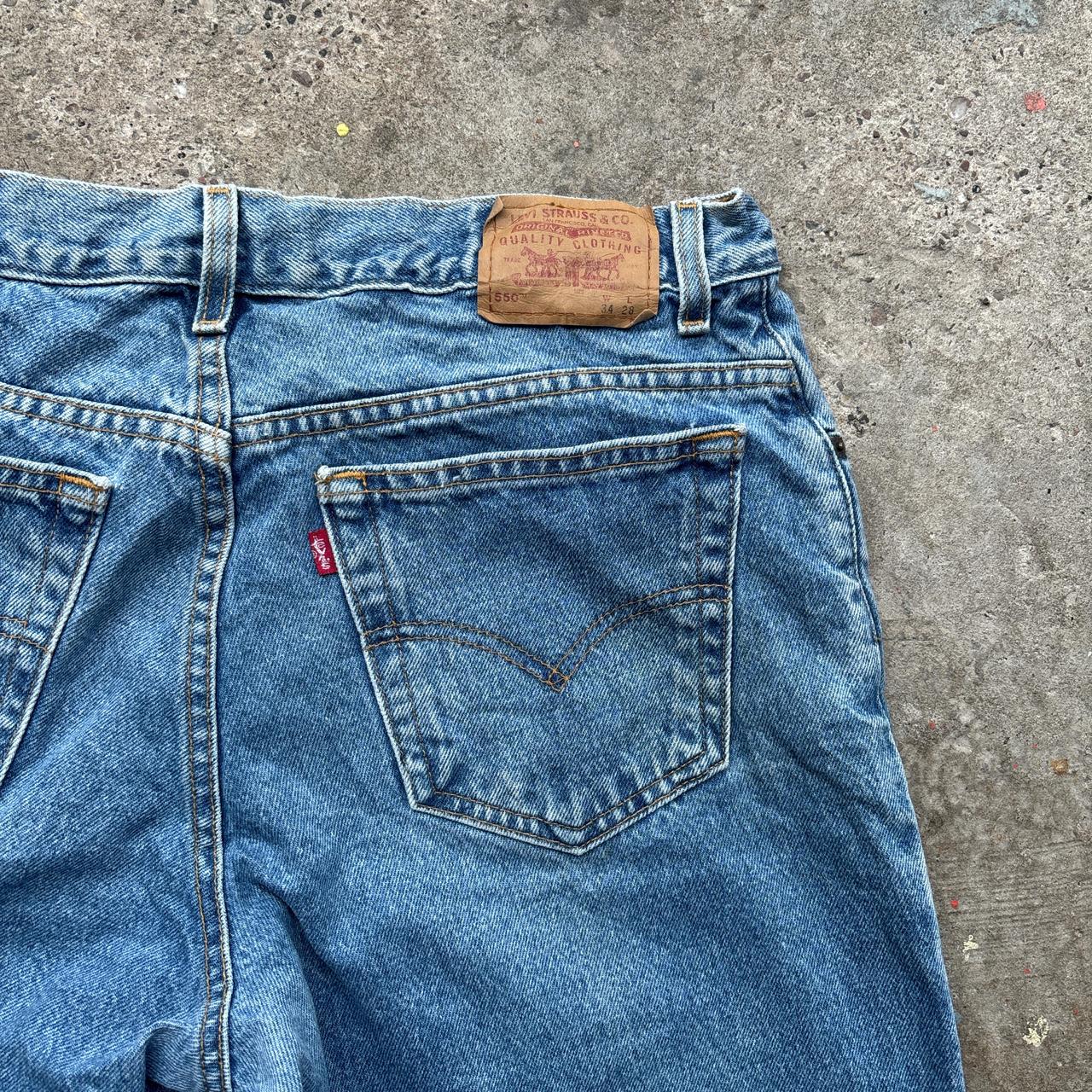 Blue denim Levi’s cut shorts