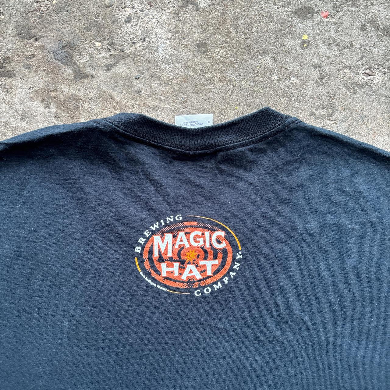 Washed black Magic Hat Brewing Company t-shirt