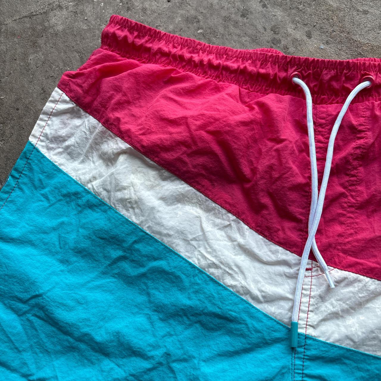 Pink, white and blue Lotto swim shorts/ trunks