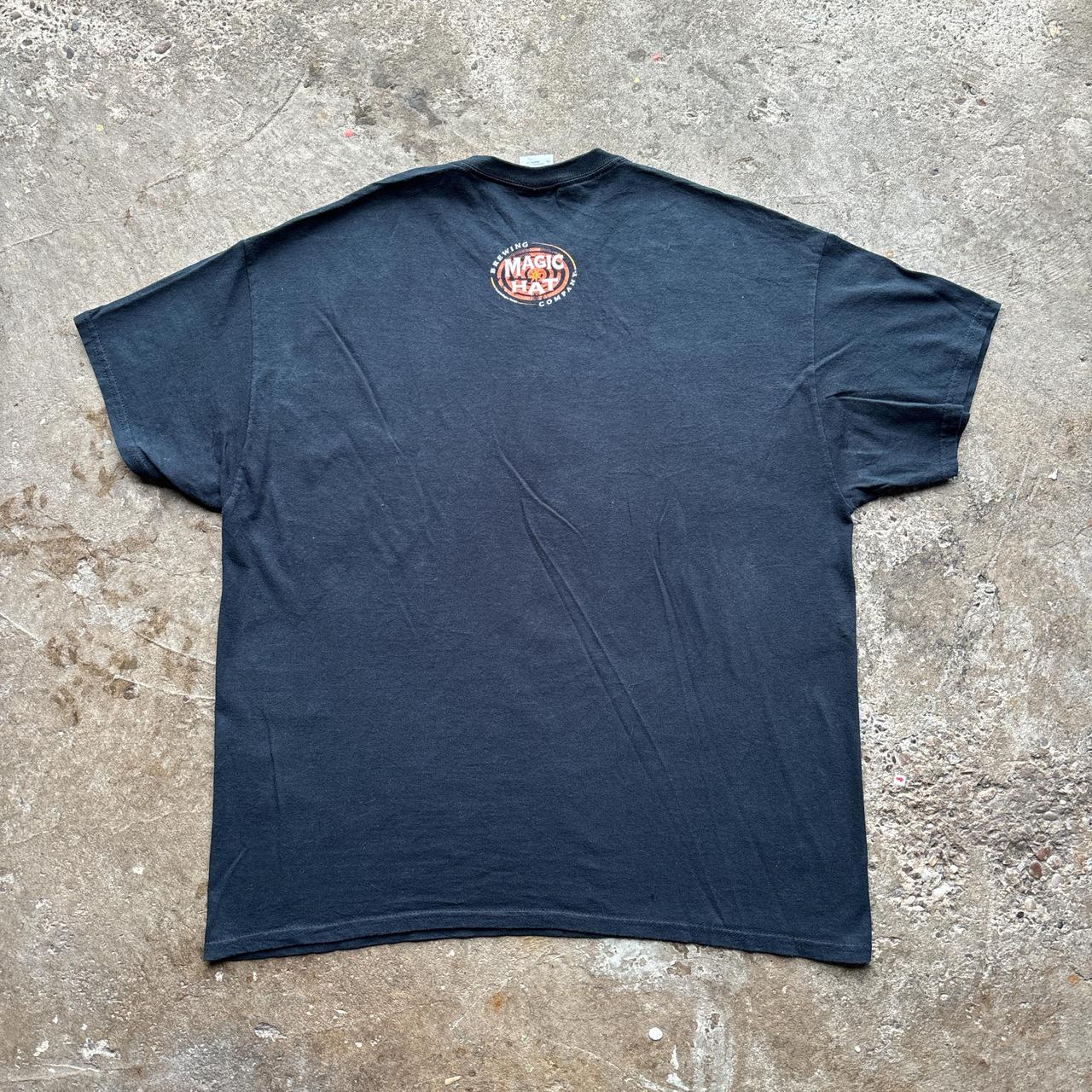 Washed black Magic Hat Brewing Company t-shirt