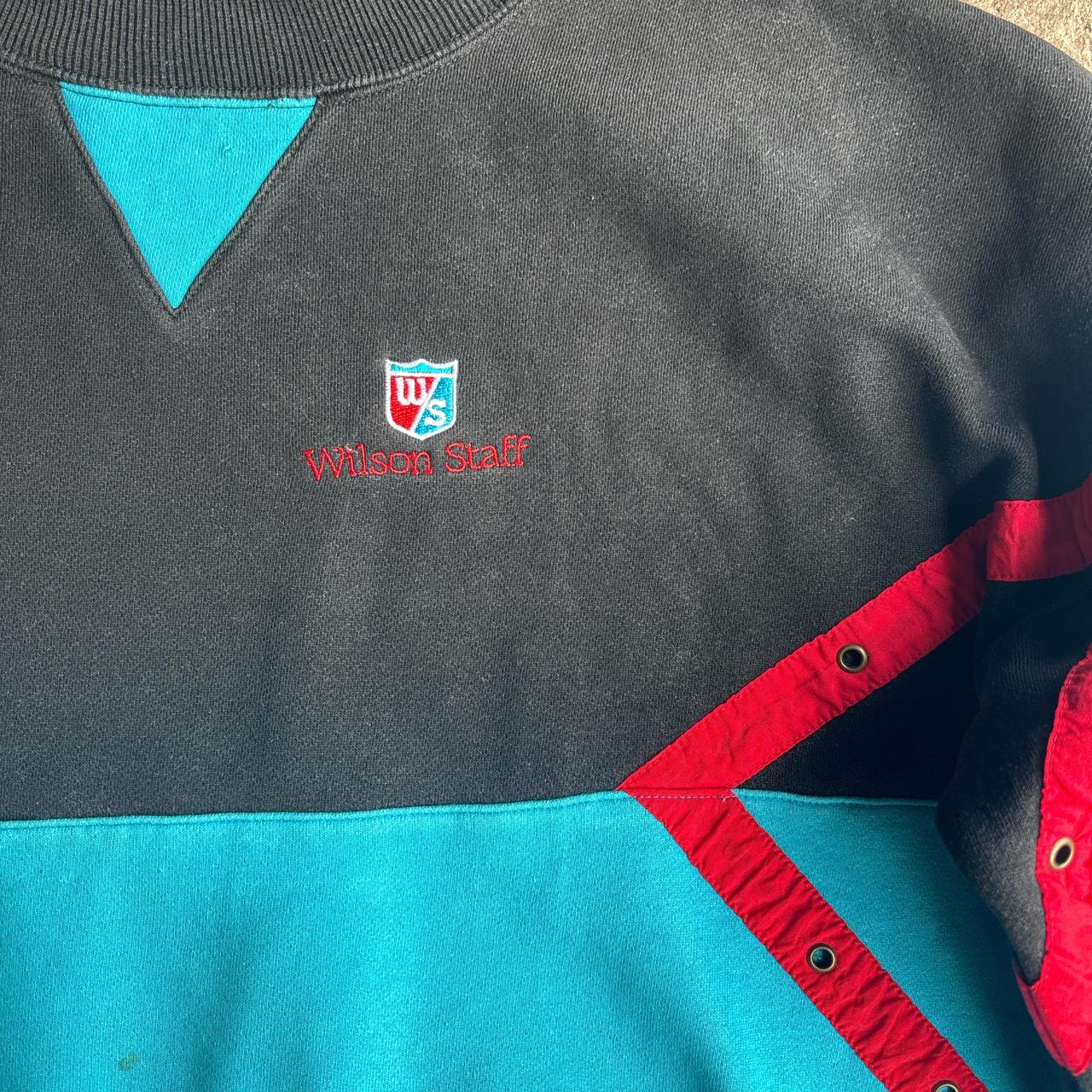 Vintage Blue & Black Wilson Staff Sweatshirt - 2XL